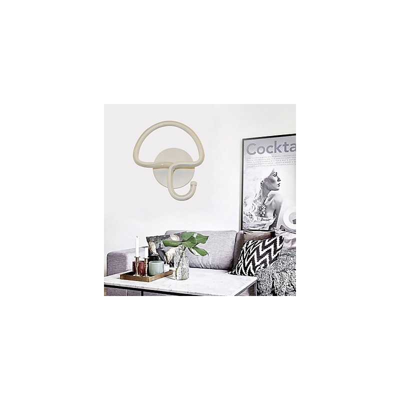 Applique da parete moderna minimalista in alluminio, LED integrato, 13 W, circolare