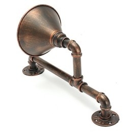 Applique da parete industriale retrò in metallo stile country con tubi dell'acqua