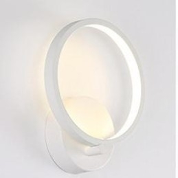 Applique da parete LED moderna con luce ambientale, finitura pitturata, 23,5 cm