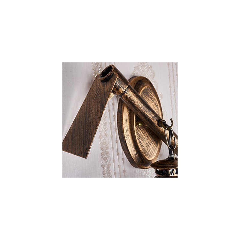 Applique da parete rustica/lodge mini uplight dipinta, multicolore, 40 cm