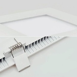 Plafoniera a filo moderna contemporanea LED integrato 18 W bianco o bianco caldo