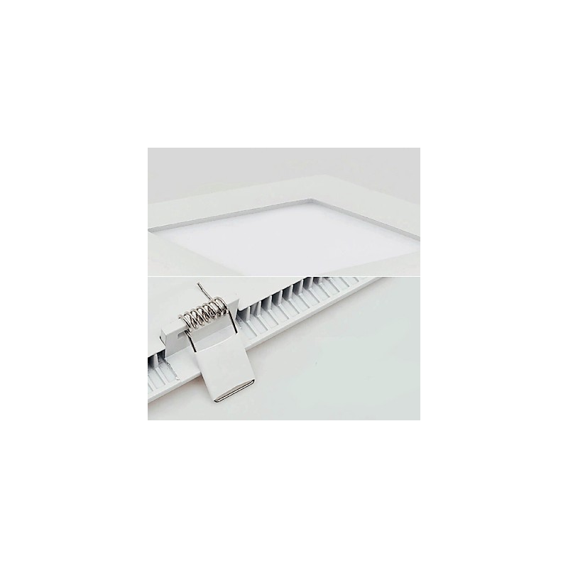 Plafoniera a filo moderna contemporanea LED integrato 18 W bianco o bianco caldo