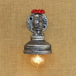 Applique da parete country retrò con finitura verniciata e luce ambientale