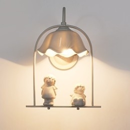 Applique da parete moderna contemporanea con protezione degli occhi, luce ambientale, finitura pitturata, E27