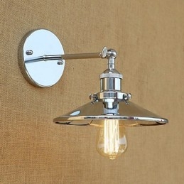 Applique da parete mini rustica country retrò elettrolitica con luce ambientale