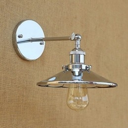 Applique da parete mini rustica country retrò elettrolitica con luce ambientale
