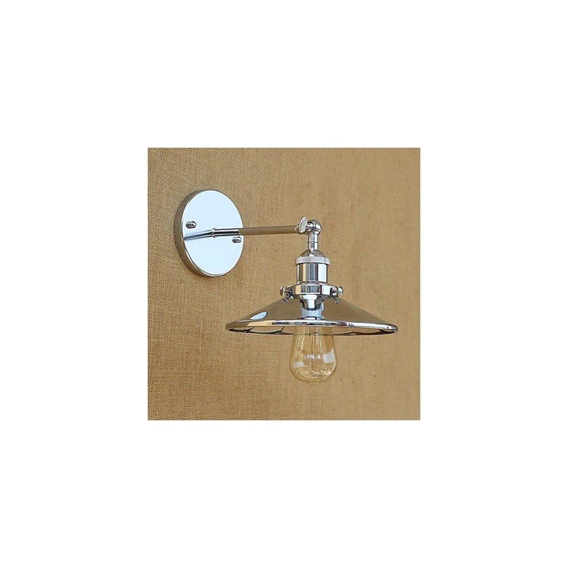 Applique da parete mini rustica country retrò elettrolitica con luce ambientale