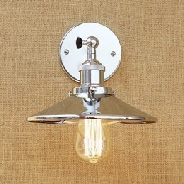 Applique da parete mini rustica country retrò elettrolitica con luce ambientale