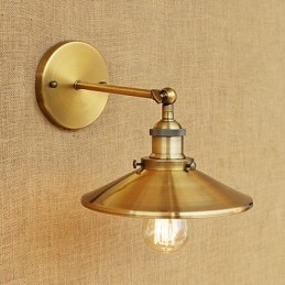 Applique da parete mini rustica country retrò elettrolitica con luce ambientale
