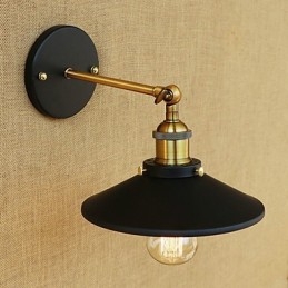Applique da parete mini country retrò pitturata con luce ambientale