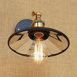 Applique da parete mini country retrò pitturata con luce ambientale