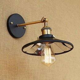 Applique da parete mini country retrò pitturata con luce ambientale