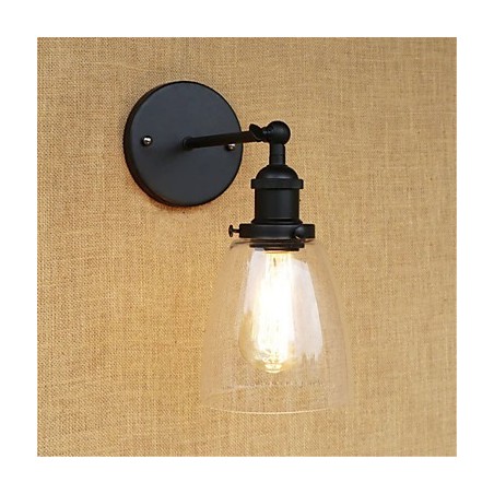 Applique da parete mini in stile country retrò, pitturata, luce ambientale, protezione occhi