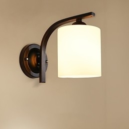 Applique da parete moderna con protezione occhi, 1 lampadina E27, 60 W, pitturata