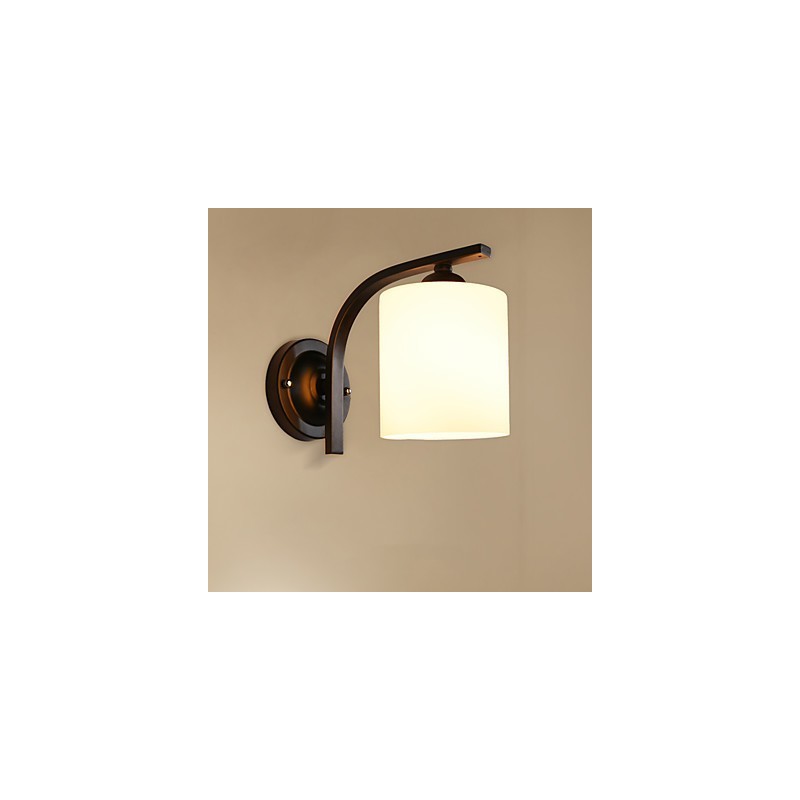 Applique da parete moderna con protezione occhi, 1 lampadina E27, 60 W, pitturata