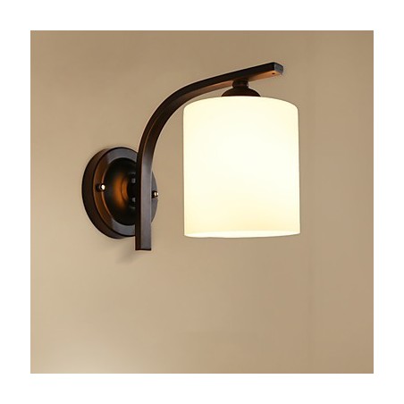 Applique da parete moderna con protezione occhi, 1 lampadina E27, 60 W, pitturata