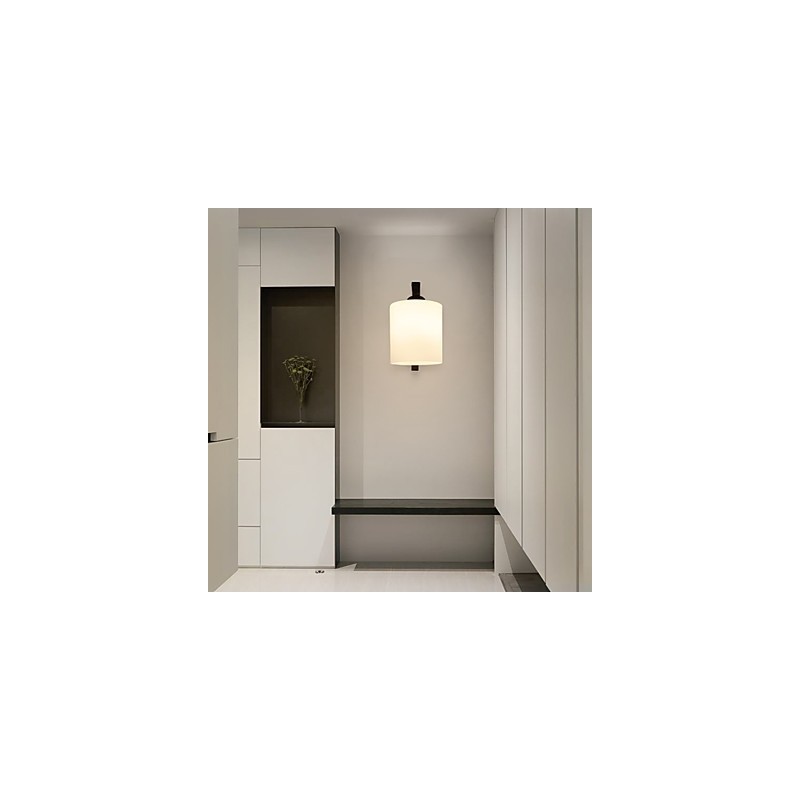 Applique da parete moderna con protezione occhi, 1 lampadina E27, 60 W, pitturata