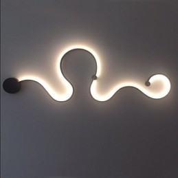 Applique da parete LED moderna contemporanea pitturata luce ambientale 120 cm
