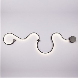 Applique da parete LED moderna contemporanea pitturata luce ambientale 120 cm