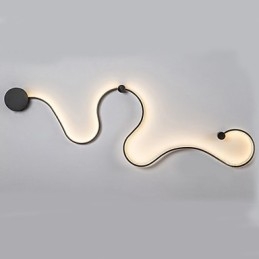 Applique da parete LED moderna contemporanea pitturata luce ambientale 120 cm