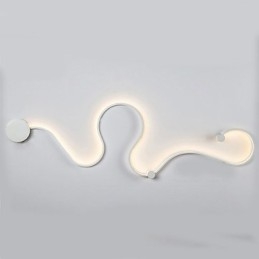 Applique da parete LED moderna contemporanea pitturata luce ambientale 120 cm