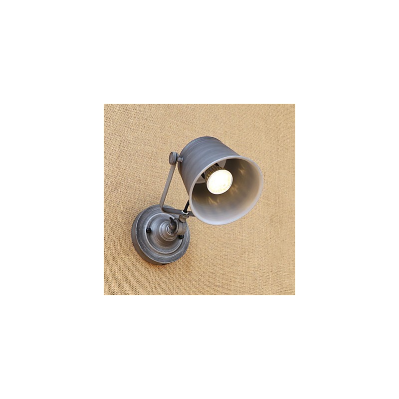 Applique da parete LED rustica retrò mini con protezione occhi, luce ambientale, E26/E27, 5 W