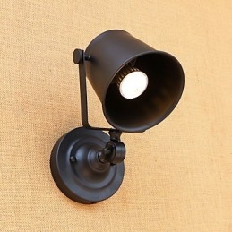 Applique da parete LED rustica retrò mini con protezione occhi, luce ambientale, E26/E27, 5 W