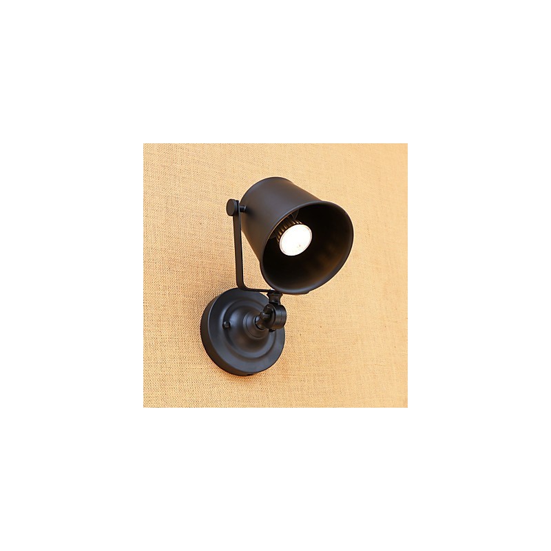 Applique da parete LED rustica retrò mini con protezione occhi, luce ambientale, E26/E27, 5 W