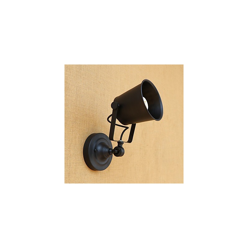 Applique da parete LED rustica retrò mini con protezione occhi, luce ambientale, E26/E27, 5 W