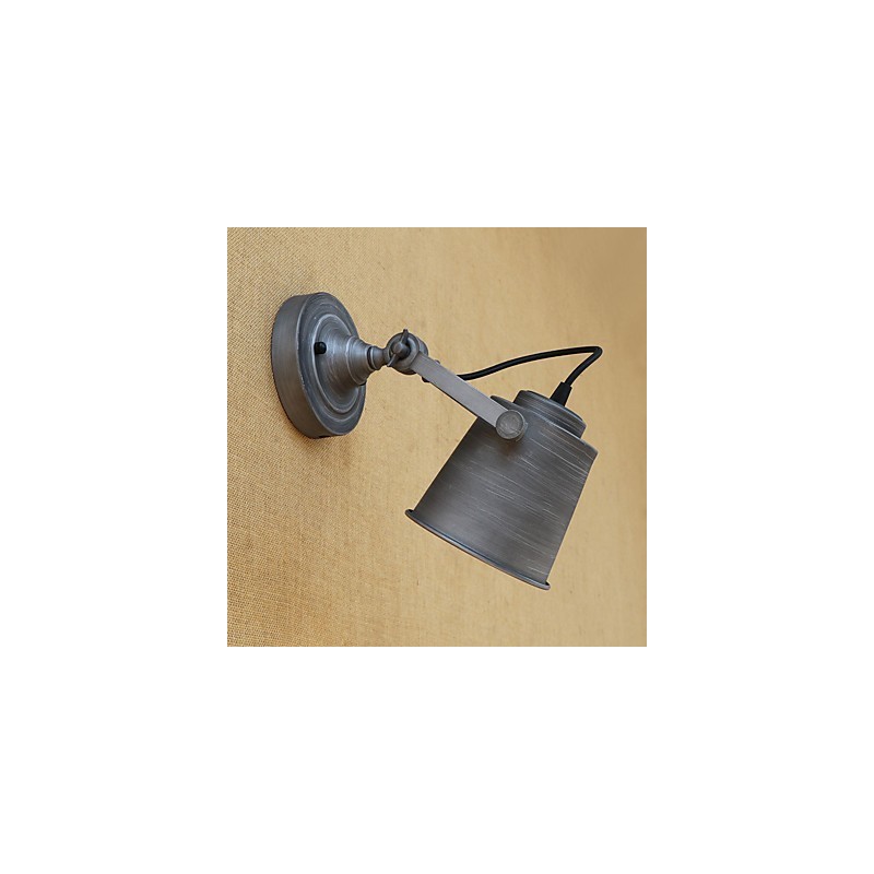 Applique da parete LED rustica retrò mini con protezione occhi, luce ambientale, E26/E27, 5 W
