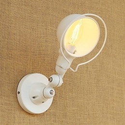 Applique da parete LED mini con protezione occhi, lampadina E14 4 W inclusa