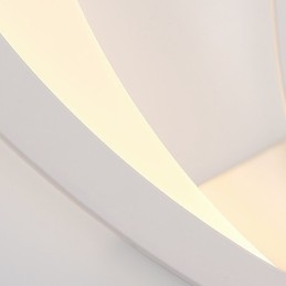 Applique da parete moderna in acrilico con LED integrato, 22,5 x 5 x 33,5 cm