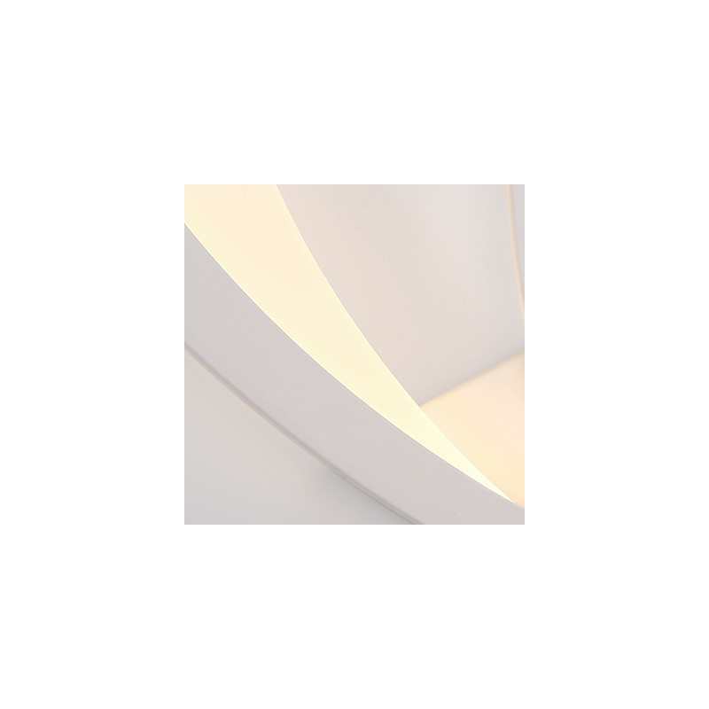 Applique da parete moderna in acrilico con LED integrato, 22,5 x 5 x 33,5 cm