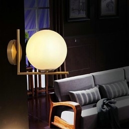 Applique da parete mini rustica in stile Lodge Country con luce ambientale