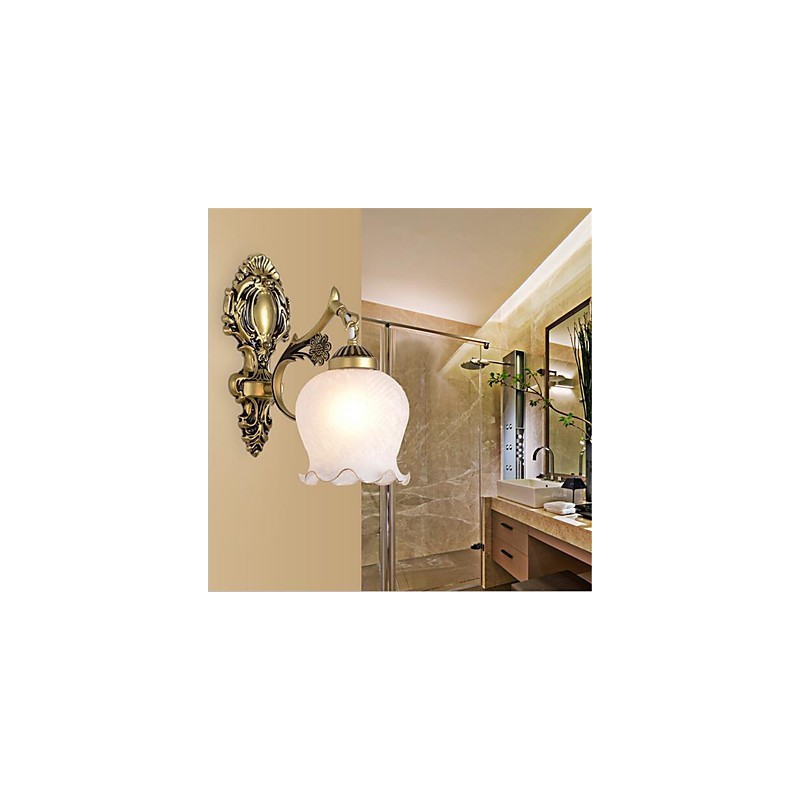 Applique da parete LED moderna galvanizzata con braccio oscillante e protezione occhi