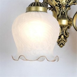 Applique da parete LED moderna galvanizzata con braccio oscillante e protezione occhi