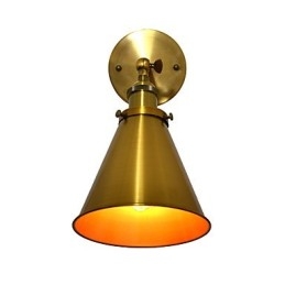 Applique da parete LED in ottone antico 25 x 18 x 25 cm E27 4 W