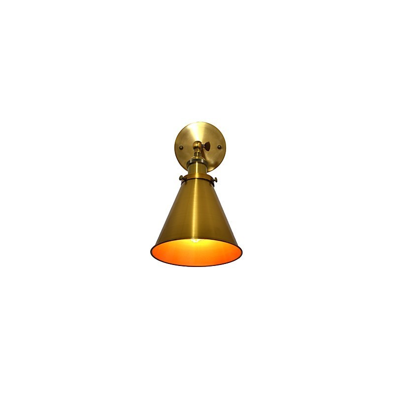 Applique da parete LED in ottone antico 25 x 18 x 25 cm E27 4 W