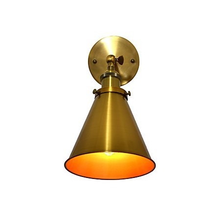 Applique da parete LED in ottone antico 25 x 18 x 25 cm E27 4 W