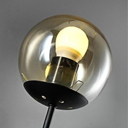 Applique da parete rustica Mini in stile Lodge Country, luce ambientale, vetro e metallo
