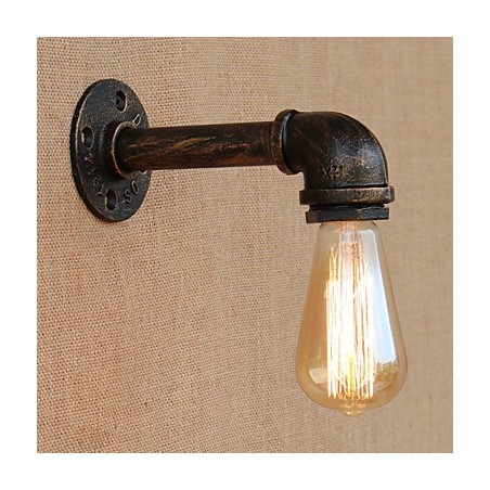 Applique da parete country retrò mini dipinta con braccio oscillante e luce ambientale