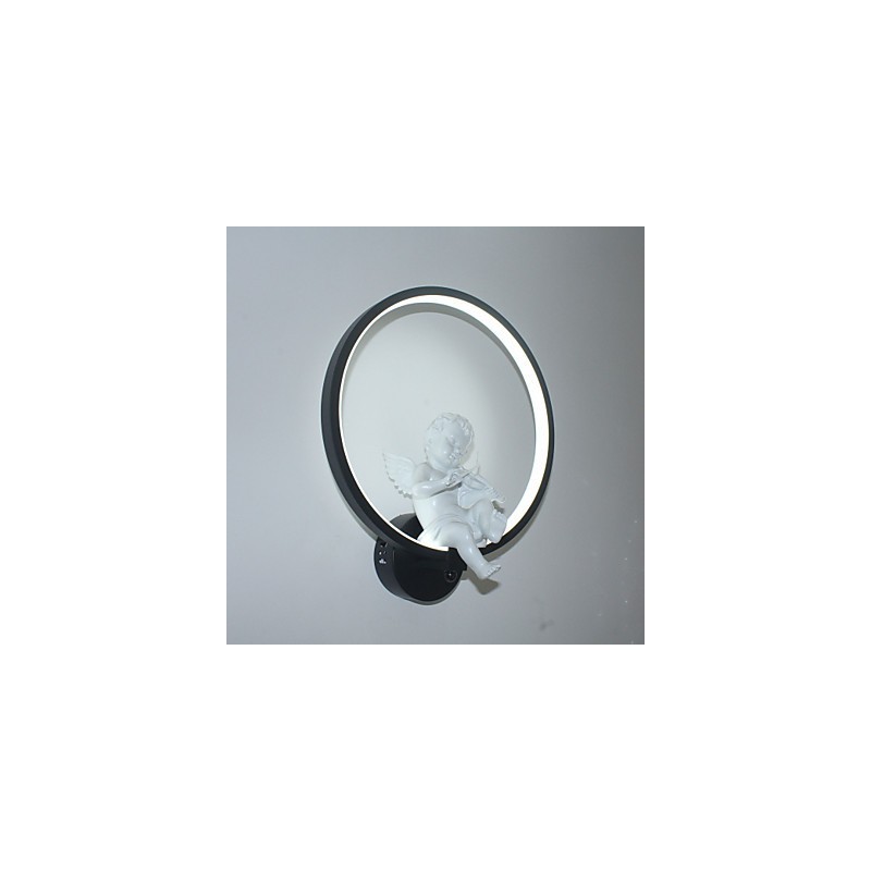 Applique da parete LED integrato angelo in alluminio e resina 19 W 30x35 cm