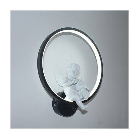 Applique da parete LED integrato angelo in alluminio e resina 19 W 30x35 cm