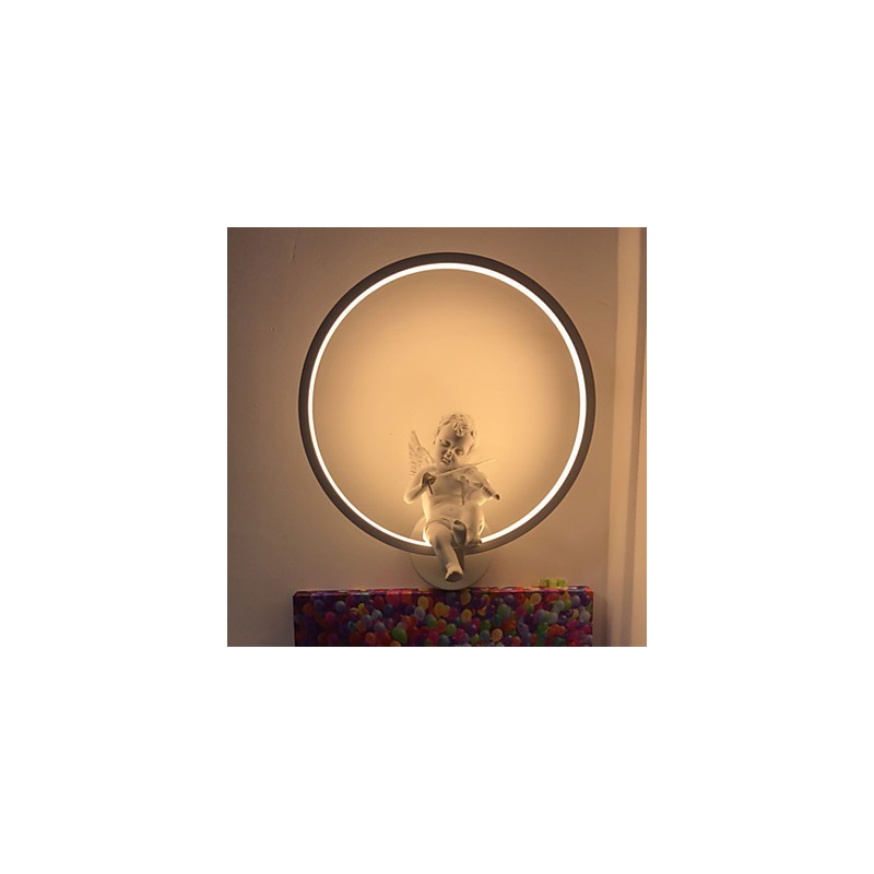 Applique da parete LED integrato angelo in alluminio e resina 19 W 30x35 cm