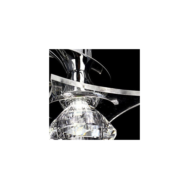 Lampadario a filo moderno in cristallo Living 3 luci