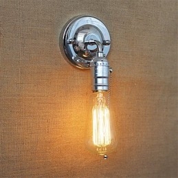 Applique da parete Edison retrò industriale, 1 testa, E27, 100-240 V