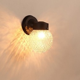 Applique da parete mini moderna contemporanea finitura ossido nero luce ambientale