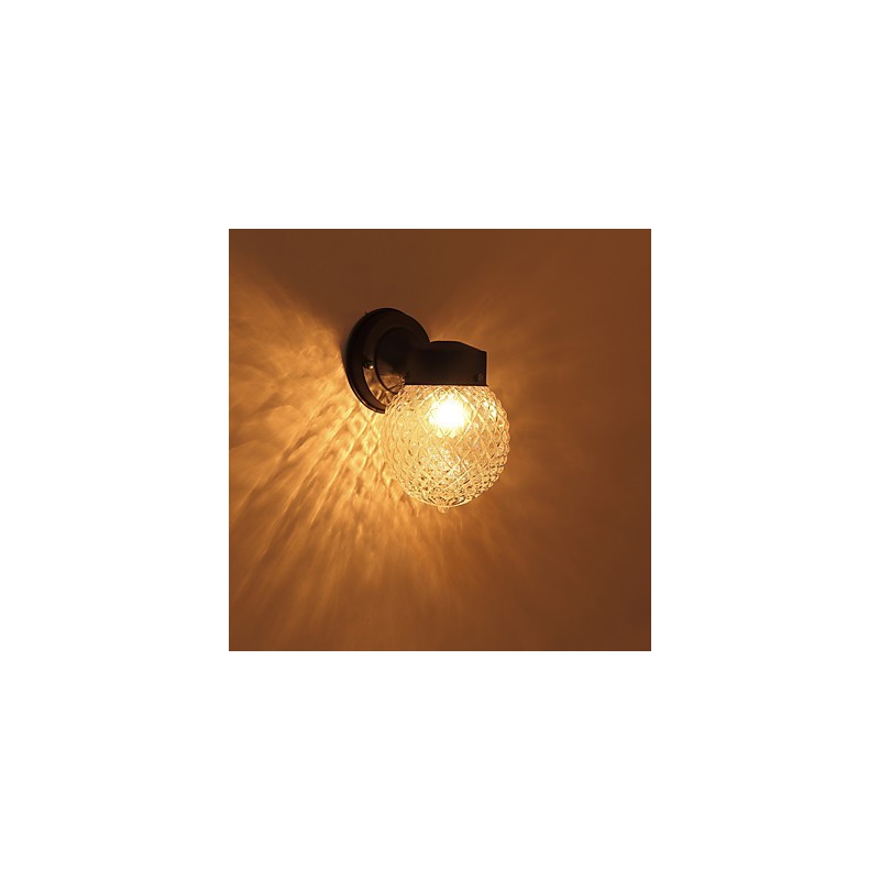 Applique da parete mini moderna contemporanea finitura ossido nero luce ambientale