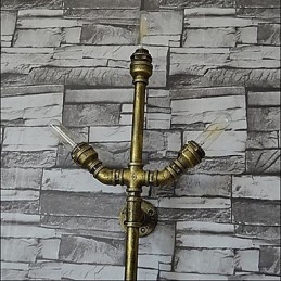 Applique da parete moderna contemporanea luce ambientale 3 lampadine E27/E26 120x30x11 cm