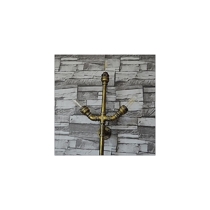 Applique da parete moderna contemporanea luce ambientale 3 lampadine E27/E26 120x30x11 cm